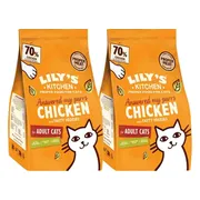 2x Lily's Kitchen Kattenvoer Droog Adult Kip & Groenten 800 gr