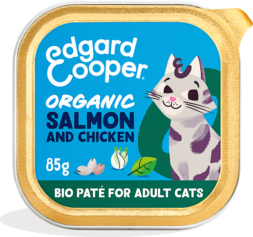 Edgard & Cooper Kattenvoer Adult Bio Paté Zalm - Kip 85 gr