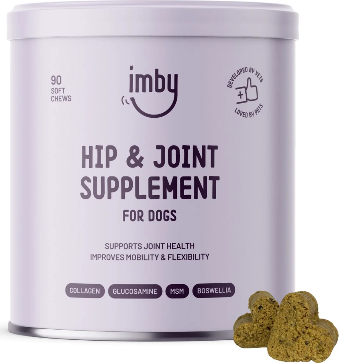 Imby Hip & Joint For Dogs Supplement Kauwtabletten 90KTB