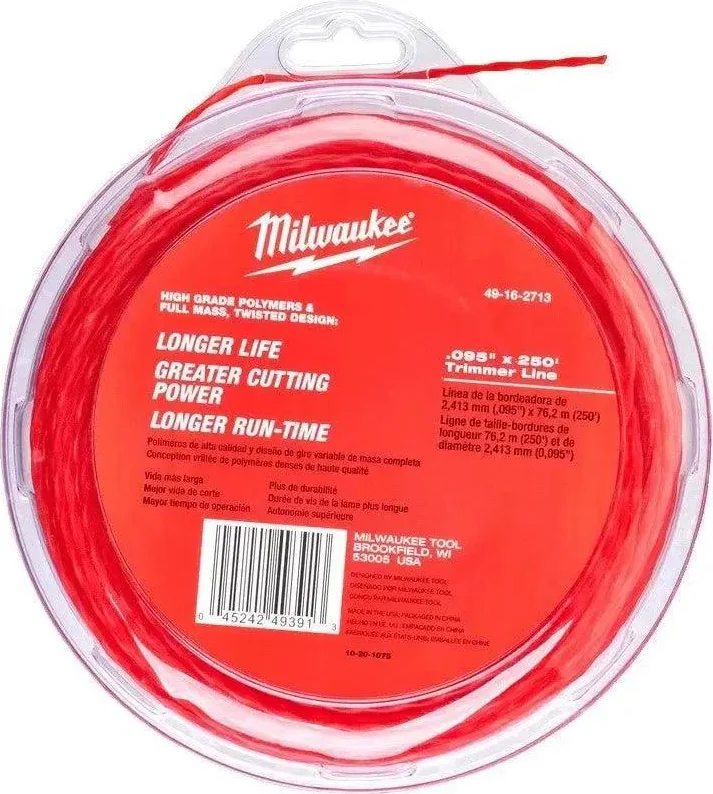 Milwaukee 2,4mm x 76m trimmerdraad - 49162713