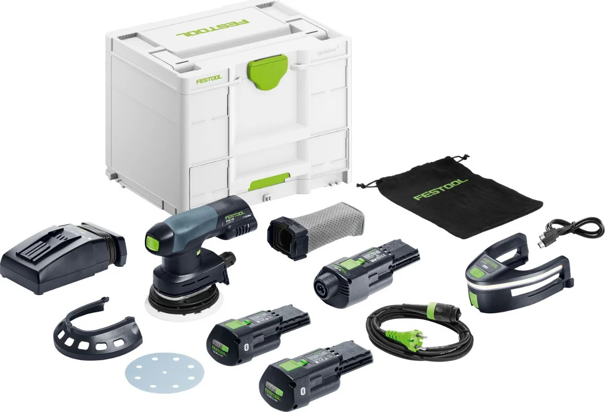 Festool ETSC 125 3,0 I-Set Accu excenterschuurmachine 18V 3.0Ah in Systainer - 578857