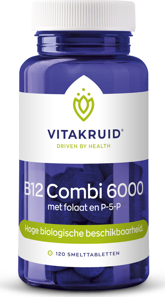 Vitakruid B12 Combi 6000 met folaat en P-5-P 120 tabletten
