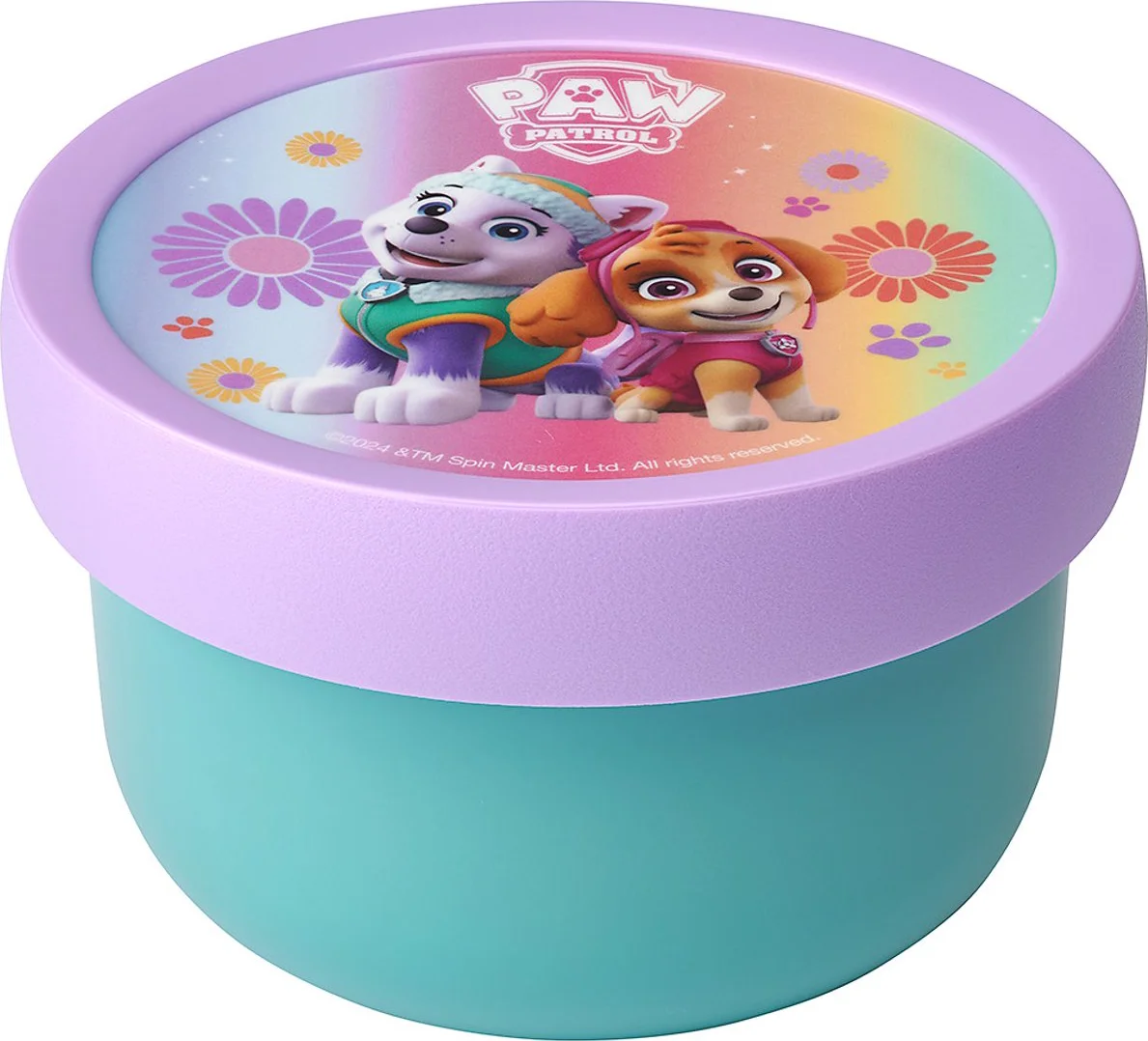 Mepal fruitbox Campus - 300 ml - Inclusief fruitvorkje - Sluit goed af - Snackdoosje - Paw Patrol Girls