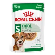 48x Royal Canin Mini Ageing 12+ Hondenvoer Nat 85 gr