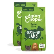 2x Edgard & Cooper Hondenvoer Droog Graslam 7 kg