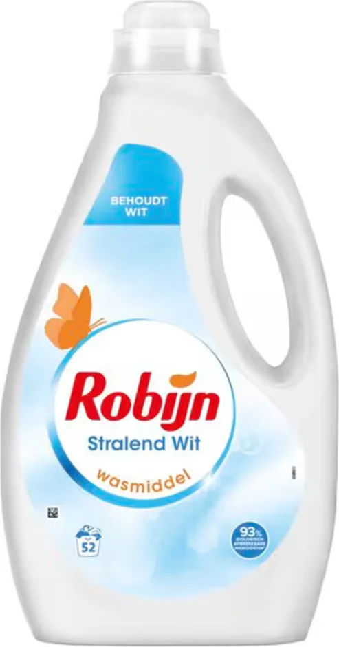 Robijn -Vloeibaar Wasmiddel - Stralend Wit - 52 wasbeurten