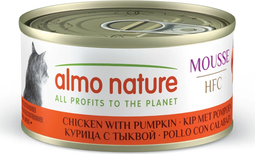 Almo Nature HFC Natural Kattenvoer Nat Kip & Pompoen 70 gr