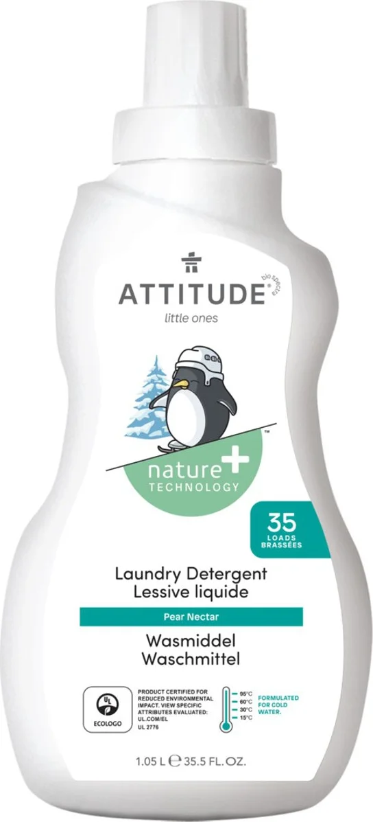 Attitude Little Ones Wasmiddel Pear Nectar 35 Wasbeurten 1 liter
