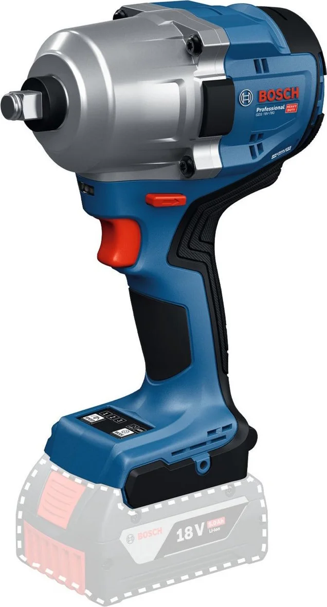 Bosch Professional GDS 18V-780 Accu slagmoersleutel 780Nm 1/2" frictiering 18V Basic Body - 06019P4000
