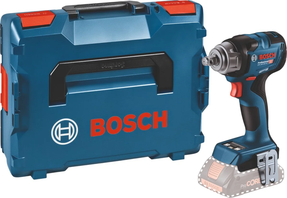 Bosch Professional PRO GDS 18V-330 HC Accu slagmoersleutel 330Nm 1/2" - 06019L5001