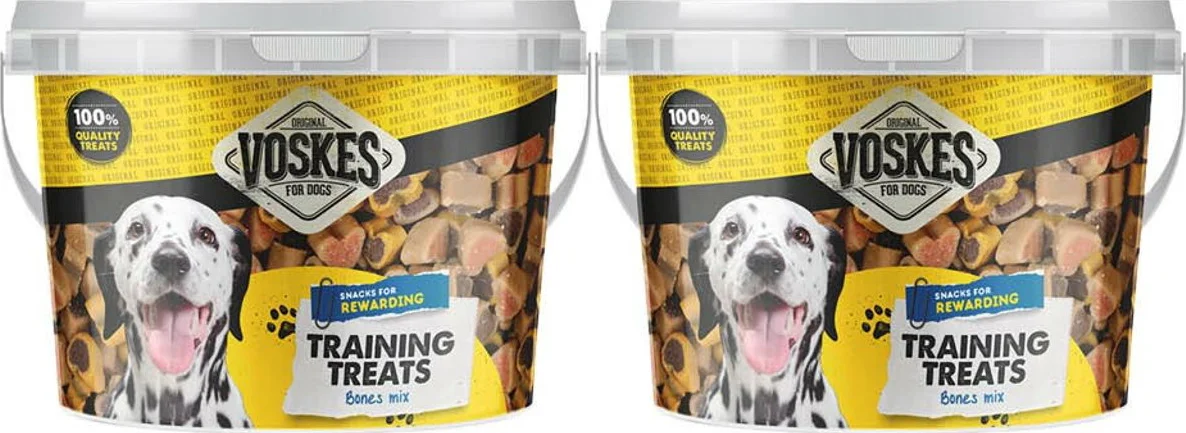 2x Voskes Hondensnack Training Mix Emmer 1,8 kg