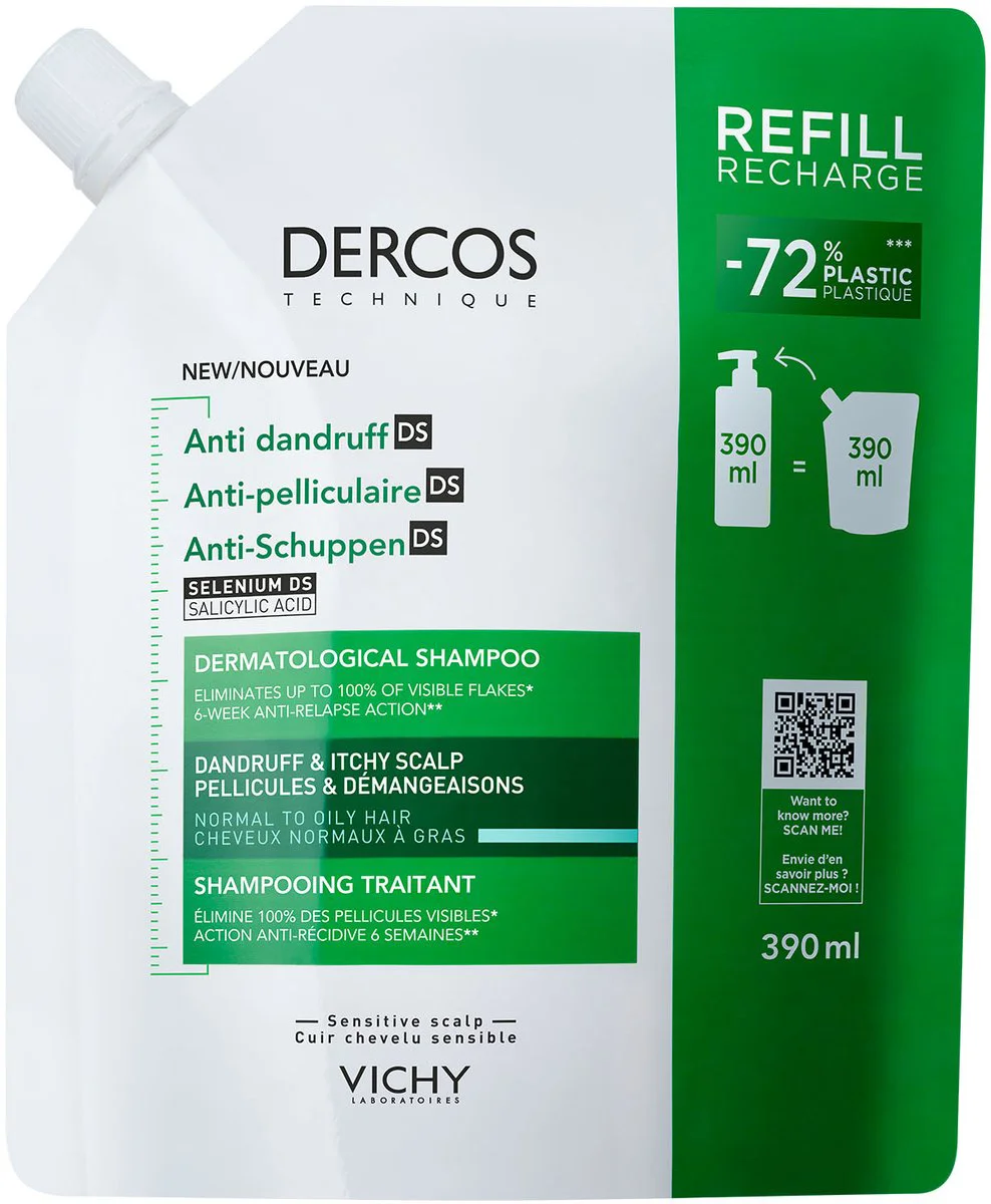Vichy Dercos Anti-Roos DS Shampoo Navulling 390ML