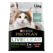 Pro Plan LiveClear Kattenvoer Droog Adult Sterilised Zalm 1,4 kg