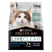 Pro Plan LiveClear Kattenvoer Droog Sterilised Senior Kalkoen 1,4 kg