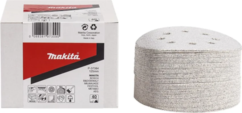 Makita P-37459 Schuurschijf 125mm K320 White Velcro