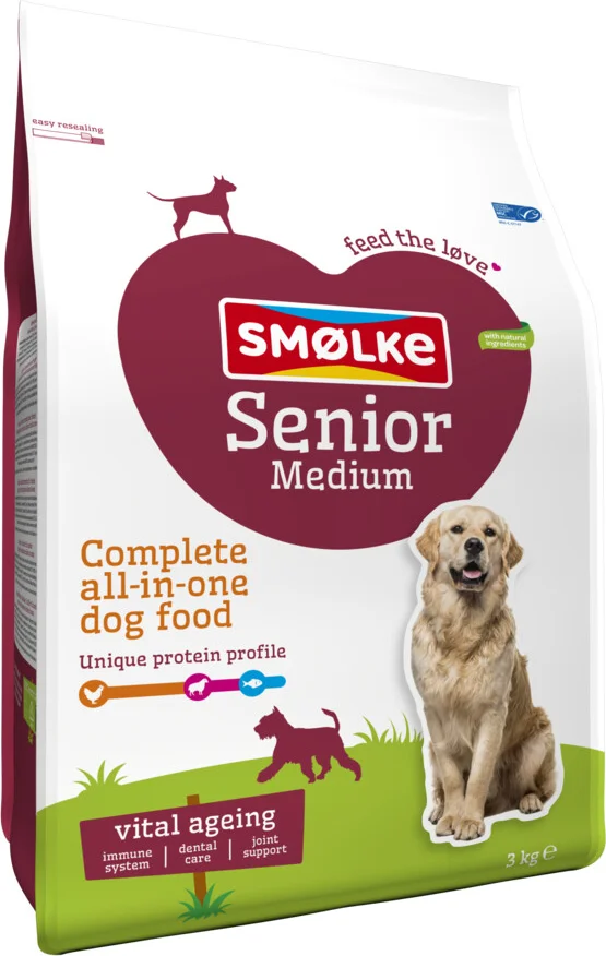 Smolke Hondenvoer Senior Medium 3 kg