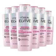 6x L'Oréal Shampoo Elvive Glycolic Gloss 200 ml