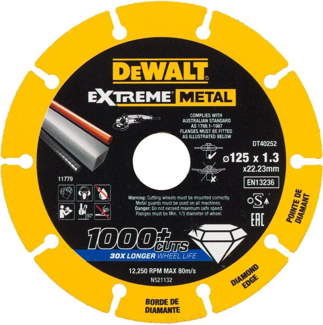 DeWALT DT40252 Extreme Metal Doorslijpschijf 125mm