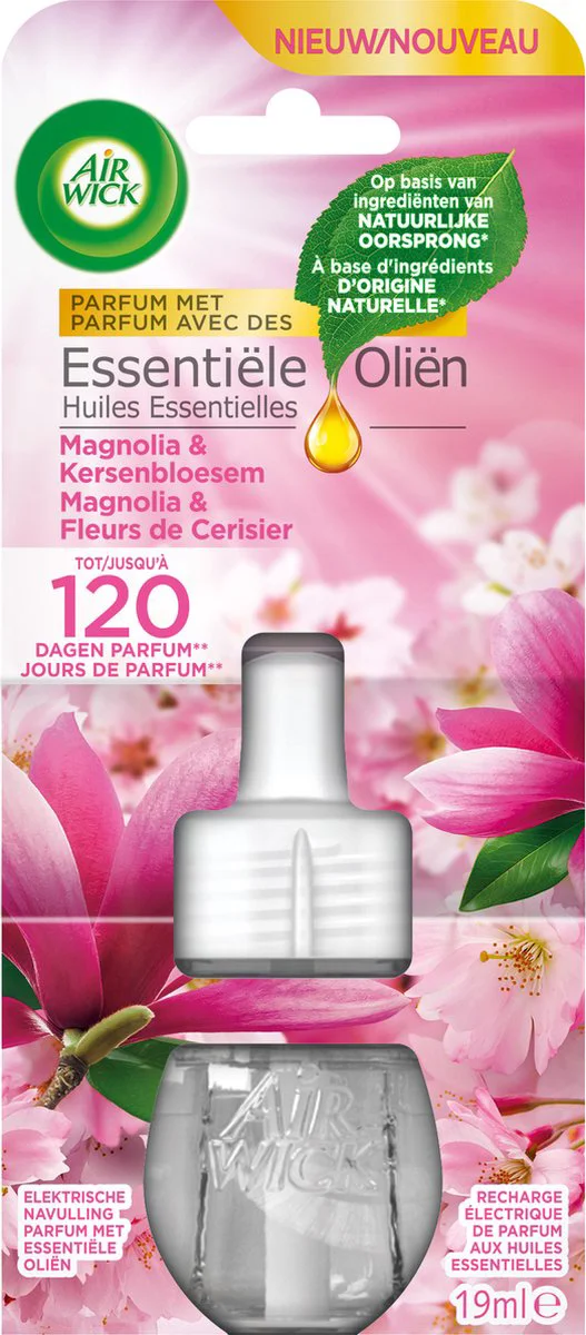 Air Wick Elektrische Luchtverfrisser Navulling Magnolia & Kersenbloesem 19 ml