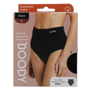 Boody Menstruatieondergoed Tailleslip Zwart Normaal/Hevig Maat S