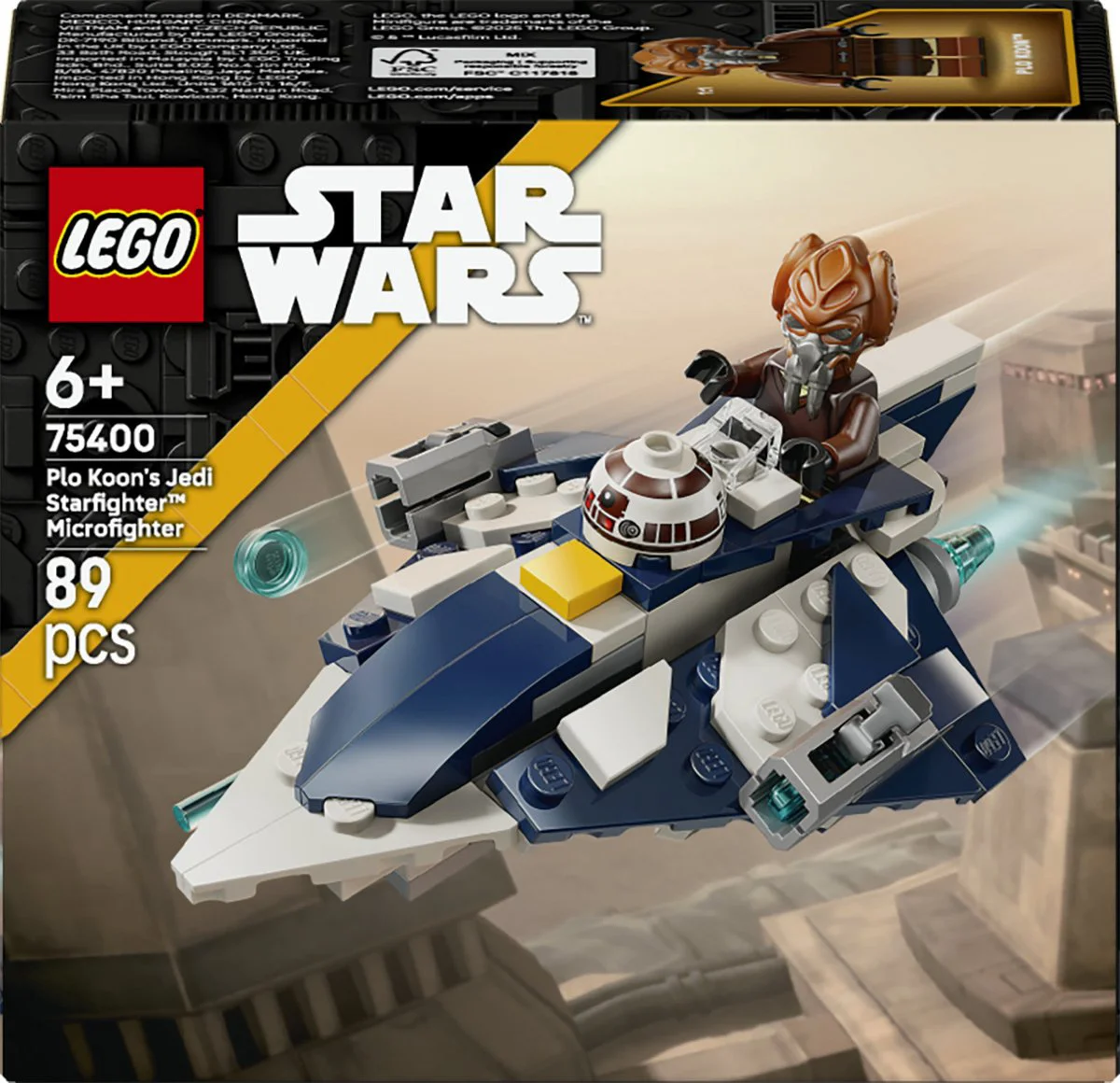 LEGO Star Wars Plo Koons Jedi Starfighter microfighter 75400