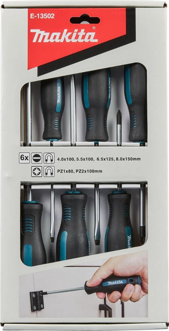 Makita E-13502 Schroevendraaierset 6-delig PZ/SL