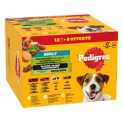 Pedigree Hondenvoer Nat Adult Selectie in Saus Multipack 24x100 gr