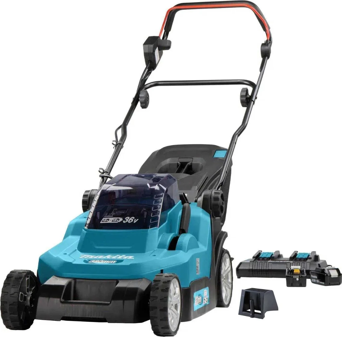 Makita DLM382PT2 Accu Grasmaaier 38cm 2x18V 5.0Ah