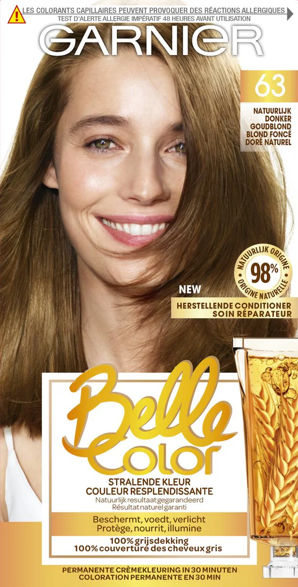 Garnier Belle Color Permanente Crèmekleuring 63 Goudblond