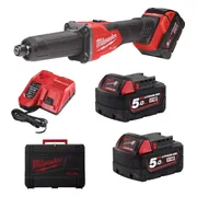 Milwaukee M18 FUEL™ FDGRB-502X Accu rechte stiftslijper met Rapidstop™ en schuifschakelaar Gen2 5.0Ah in HD-Box - 4933480954