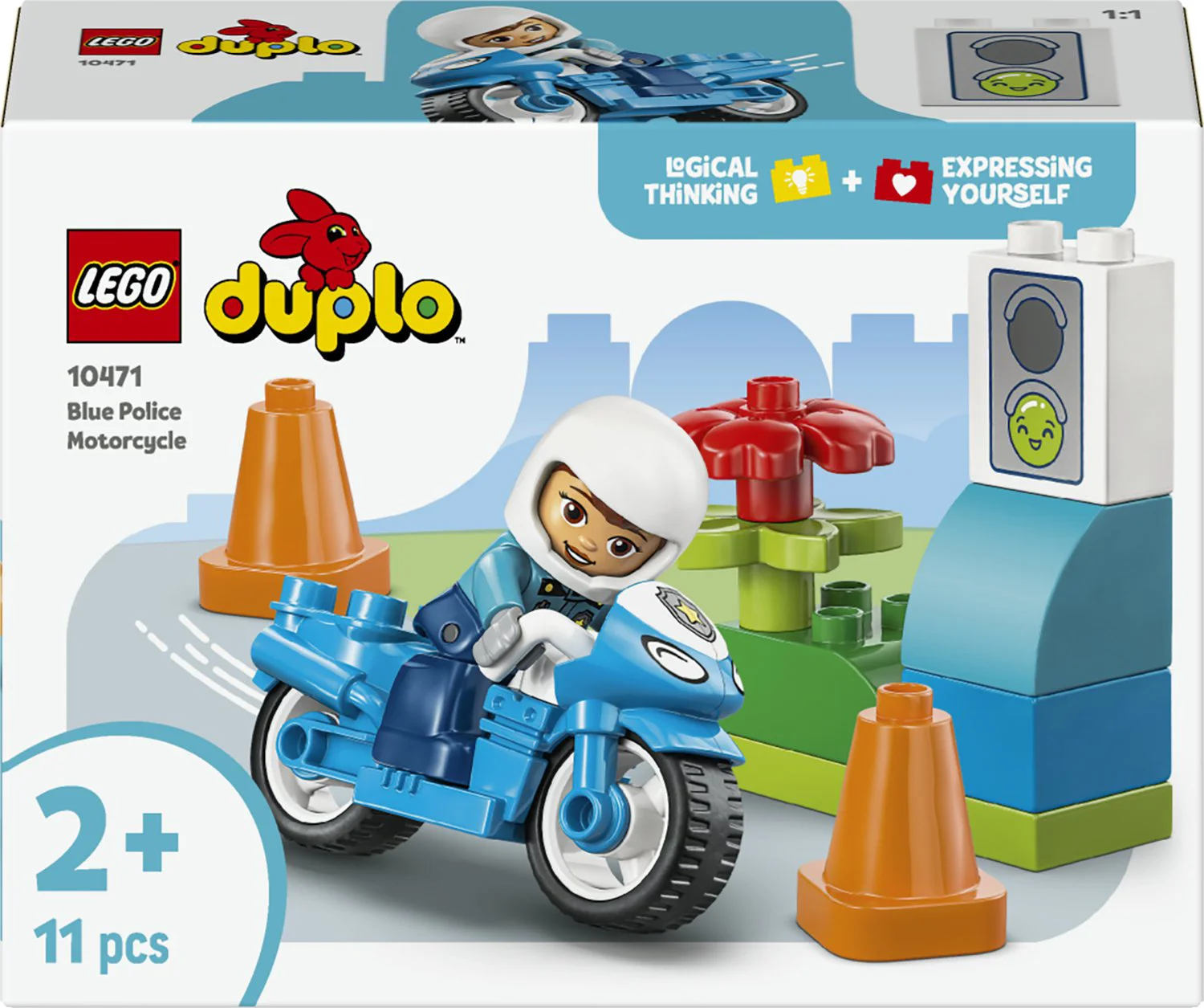 LEGO DUPLO Blauwe politiemotor 10471