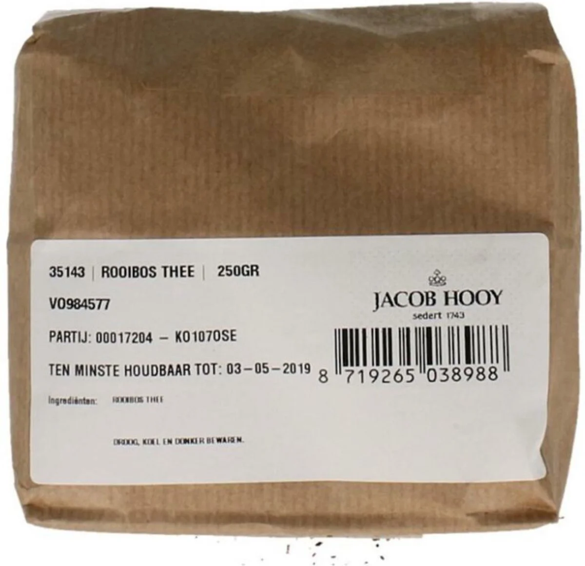 Jacob Hooy Rooibos Thee 250GR