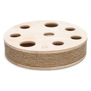 Designed by Lotte Kattenspeelgoed Raya Hout Bruin 31 x 31 x 7 cm