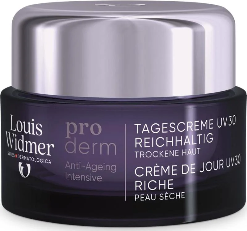 Louis Widmer Proderm Dagcrème UV 30 Rijke Textuur Ongeparfumeerd 50ml
