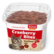 6x Sanal Kat Bites Cranberries - Kip 75 gr