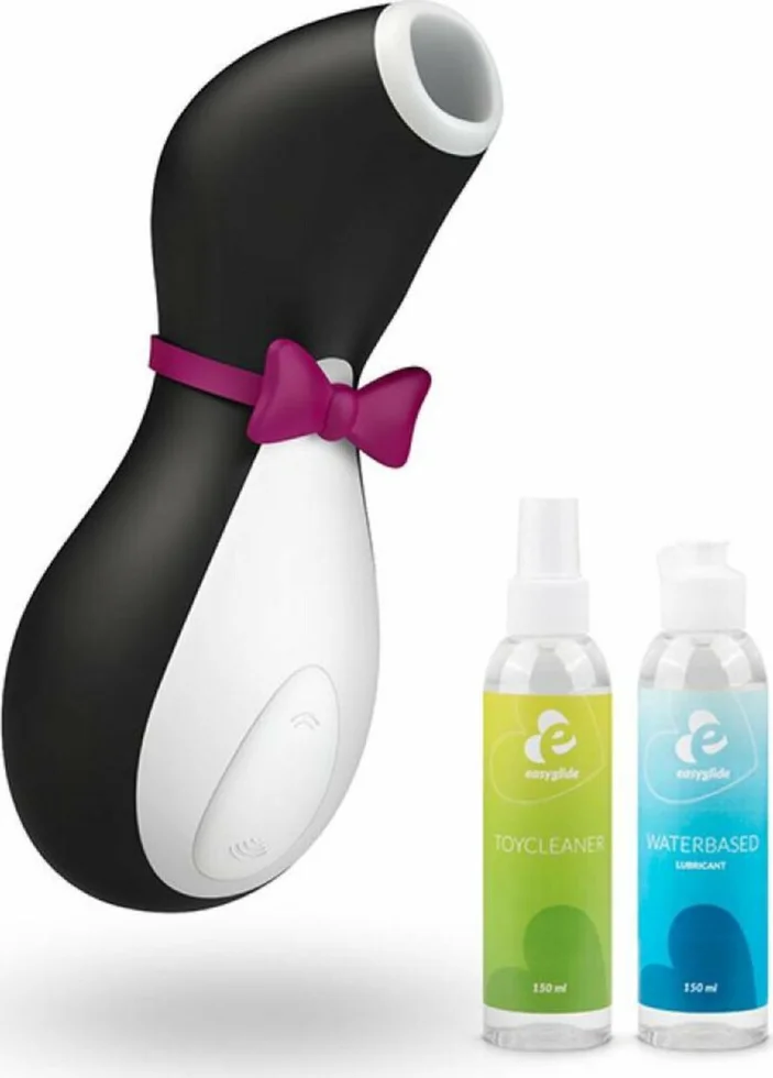 Satisfyer Pro Penguin Next Generation met EasyGlide Glijmiddel en Toy cleaner Pakket