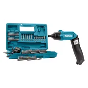 Makita DF001DW Schroevendraaier + accessoireset 81-delig 3,6V in koffer