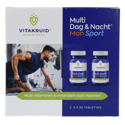 Vitakruid Multi Dag & Nacht Man Sport 60 tabletten