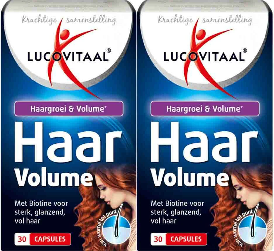 2x Lucovitaal Haar Groei & Volume 30 capsules