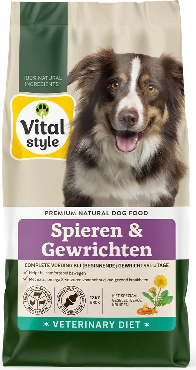 Vitalstyle Spier & Gewricht Hondenvoer 12 kg