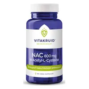 Vitakruid NAC 600 mg N-Acetyl-L-Cysteïne 60 vegancapsules