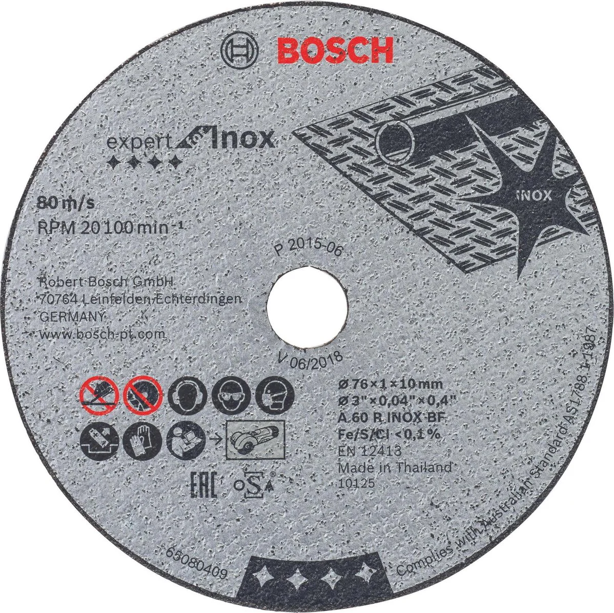 Bosch Professional Doorslijpschijf PRO Stainless Steel and Metal 76x10mm VE=5 - 2608601520