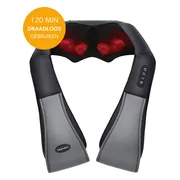 Lifeproducts Shiatsu Massagekussen Draadloos - Elektrisch Nekmassage Apparaat - Massage Apparaten - Nek en Schouder Massage Apparaat - Massageapparaten met Infrarood Verwarming