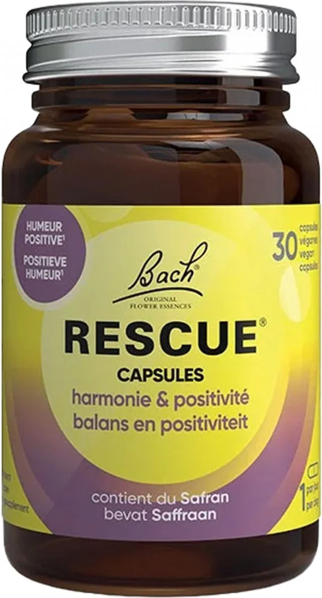 Bach Rescue Balans en Posiviteit Capsules 30CP