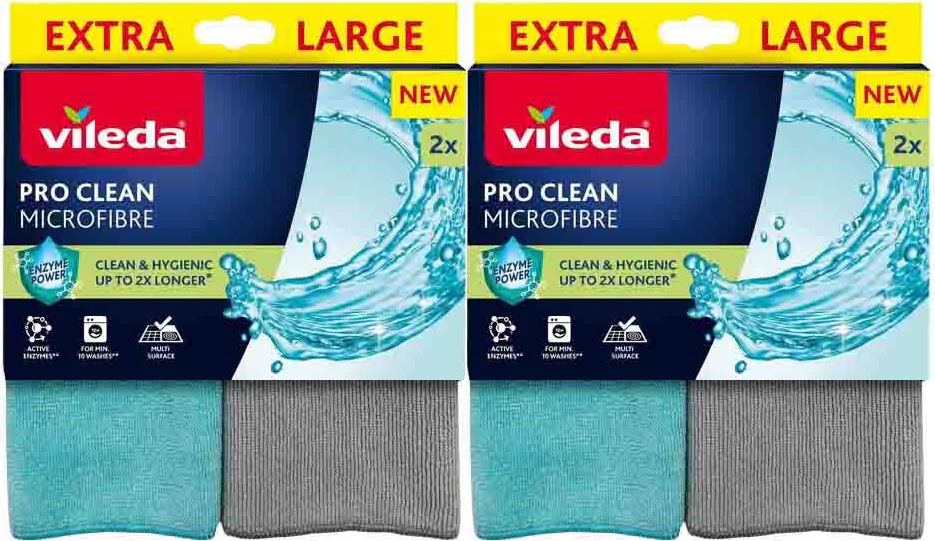 2x Vileda Microvezeldoek Pro Clean 2 stuks