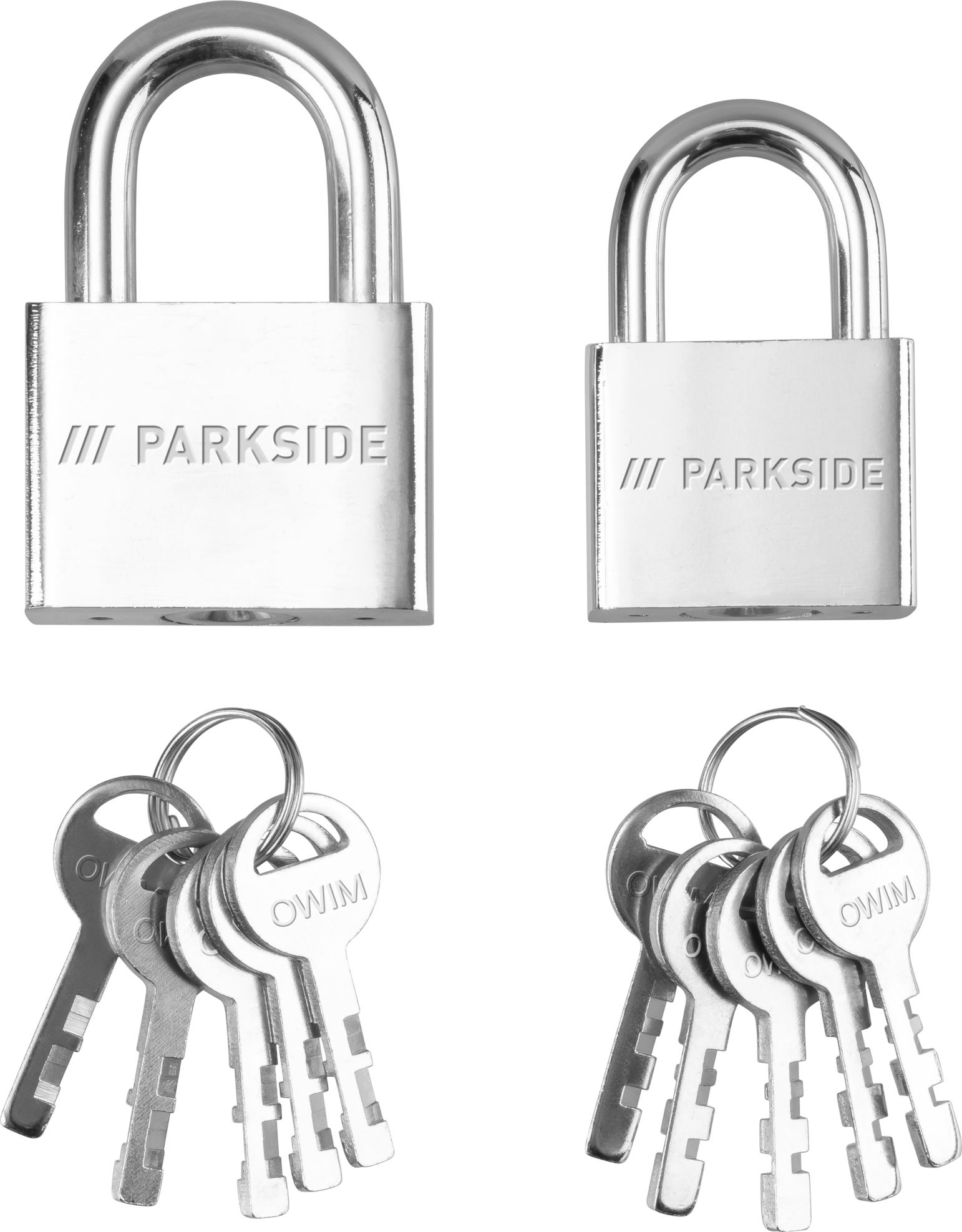 PARKSIDE Hangslot of kabel voor hangslot (Hangsloten 2-delig)