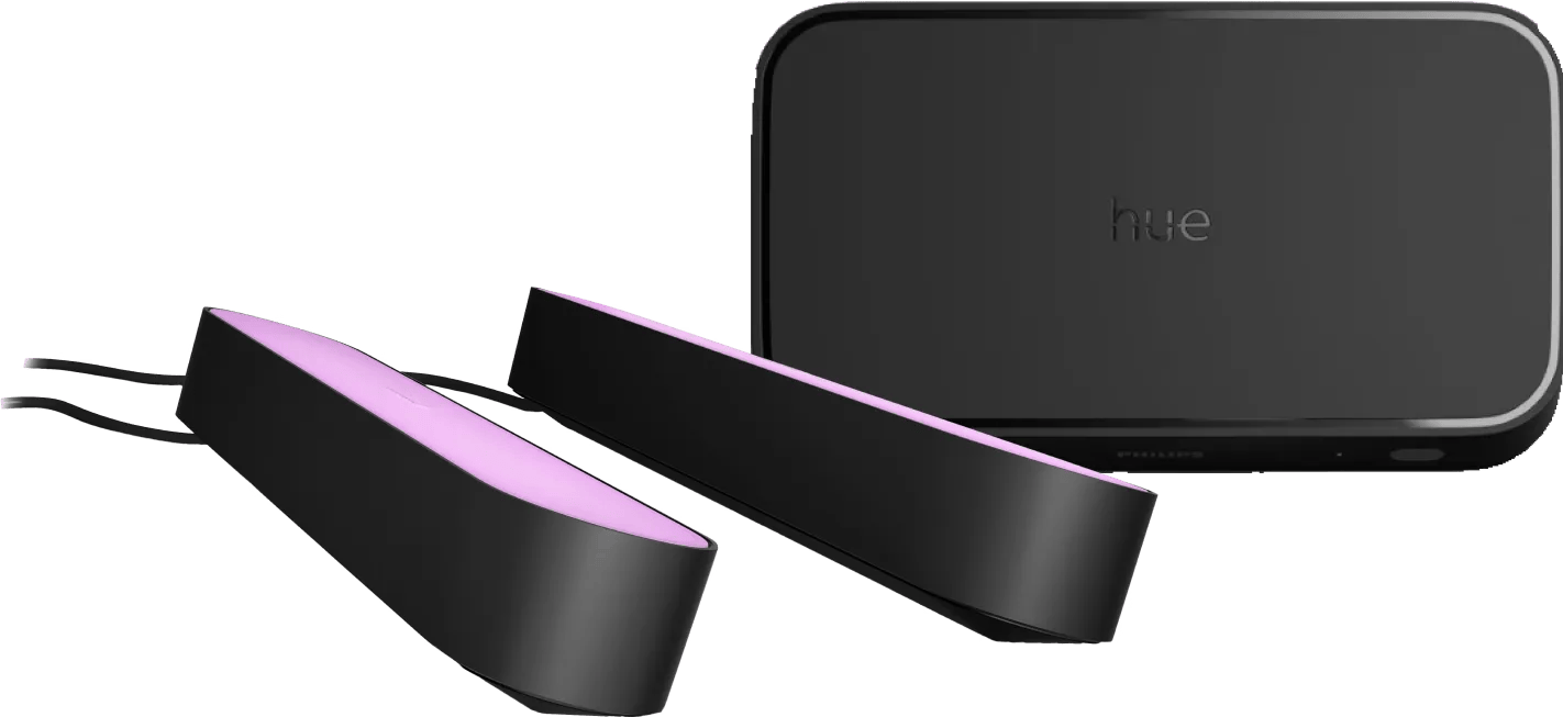 Philips Hue Play Lichtbalk Zwart 2-pack + HDMI Sync Box 8K