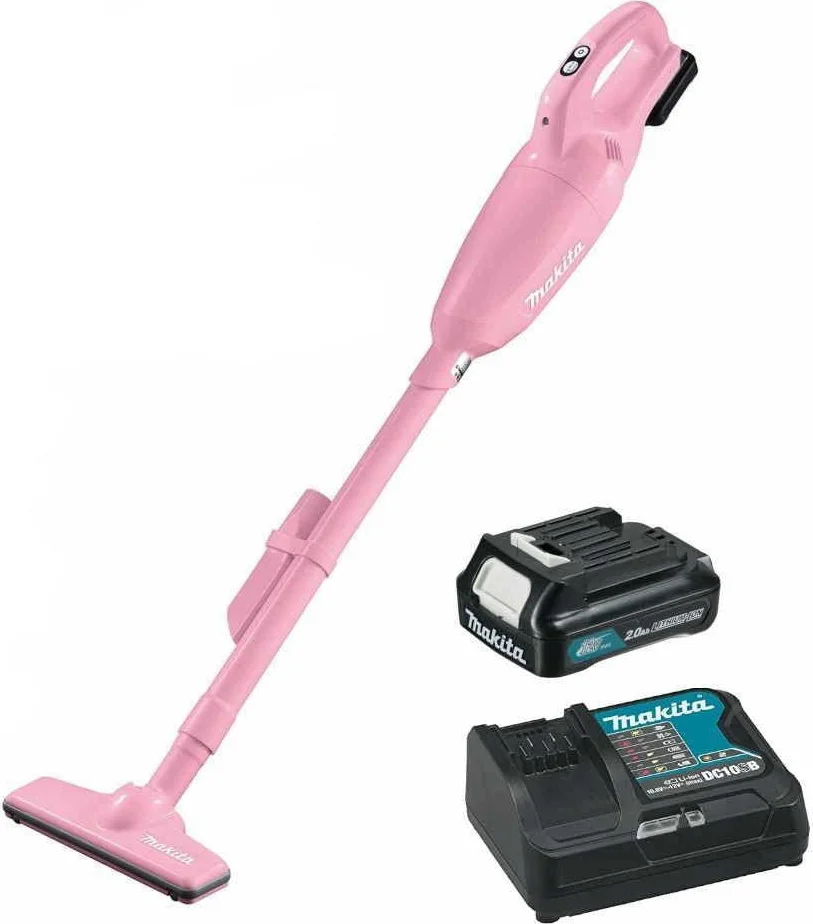 Makita CL108FDSAP Steelstofzuiger roze 12V Max 2.0Ah