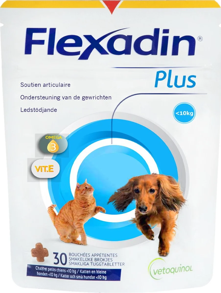 Flexadin Plus Katten & Kleine Honden 30 stuks