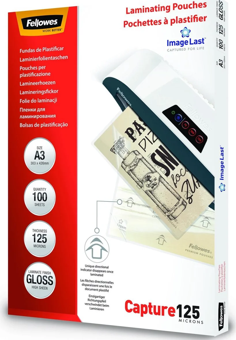 Fellowes Lamineerhoezen ImageLast 125 mic A3 (100 Stuks)